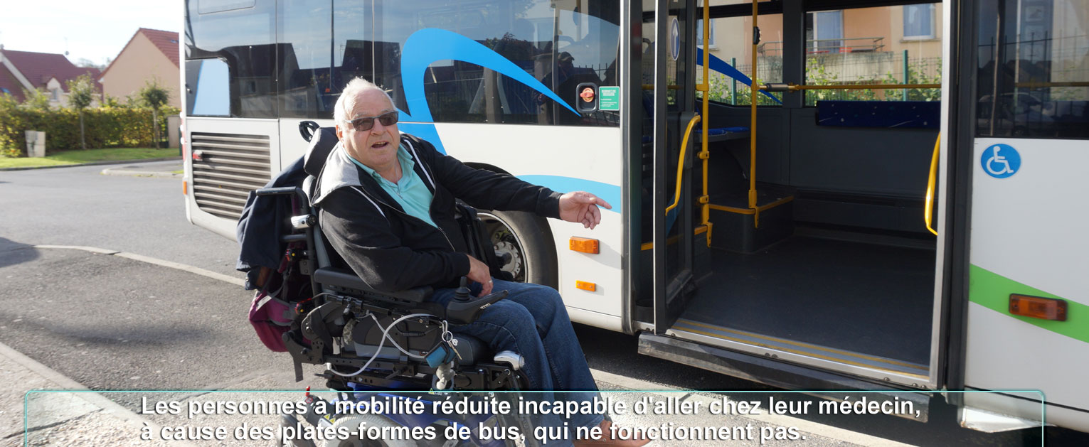 personnes à mobilité réduite, bus Fécamp