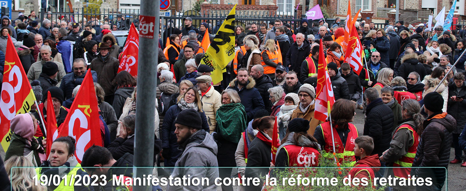 Manifestation contre la réforme de la retraite 19 janvier 2023